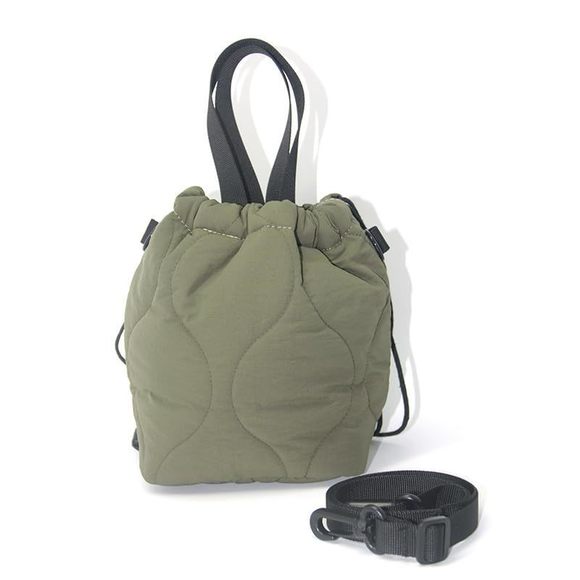 Geerlagly Mini Handbag, , Drawstring Crossbody Bag Nylon Quilted Puff -_- - Picture 1 of 7